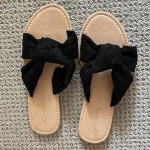 LC Lauren Conrad women's knotted slide sandals